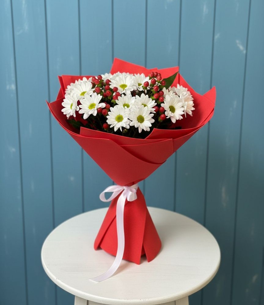 Букет цветов из: Хризантемы в Ивантеевке Саратовской области