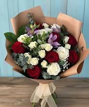 Букет цветов из:  Розы и Альстромерии #REPLACE_PRED# Ивантеевке Саратовской области