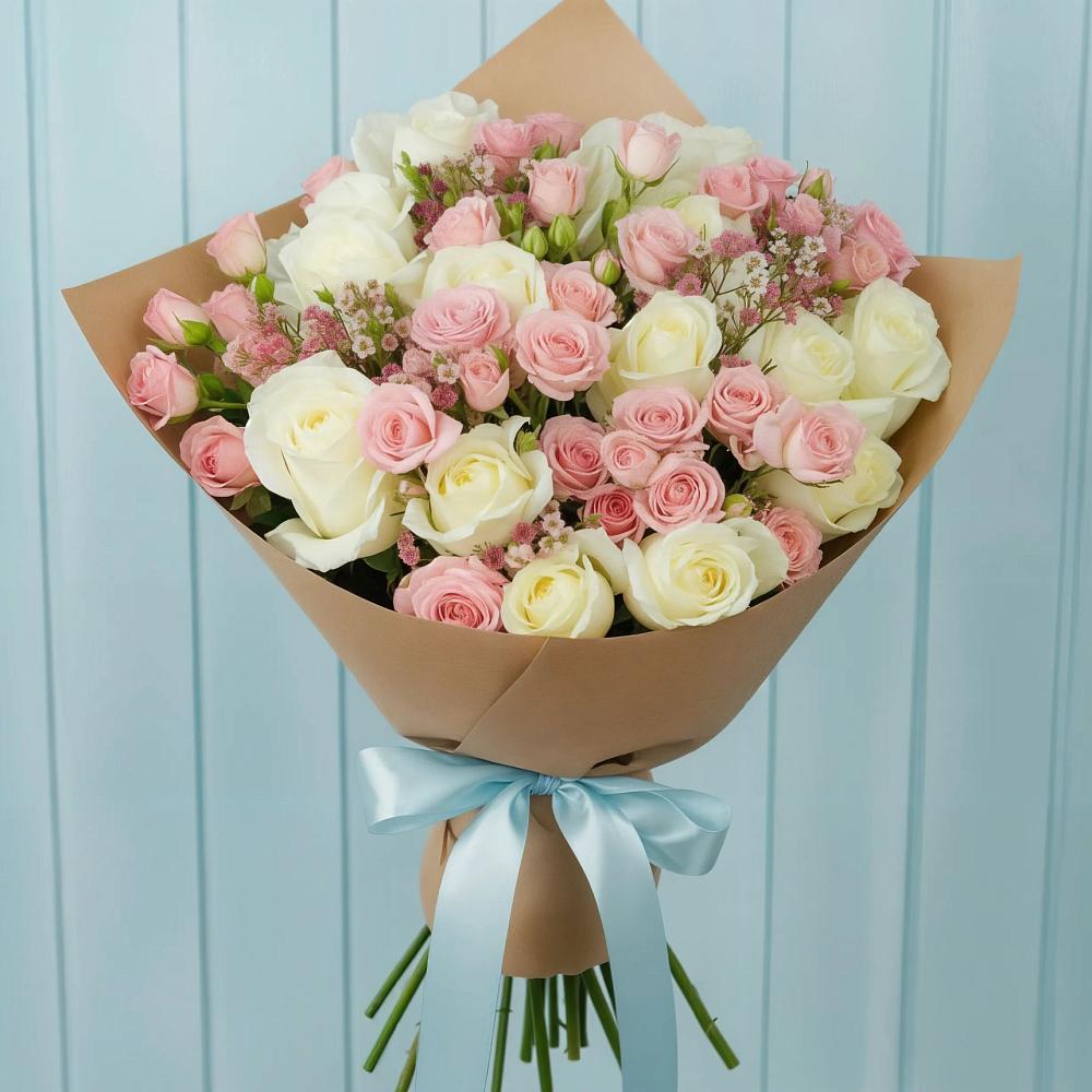 Букет цветов из: Розы в Ивантеевке Саратовской области