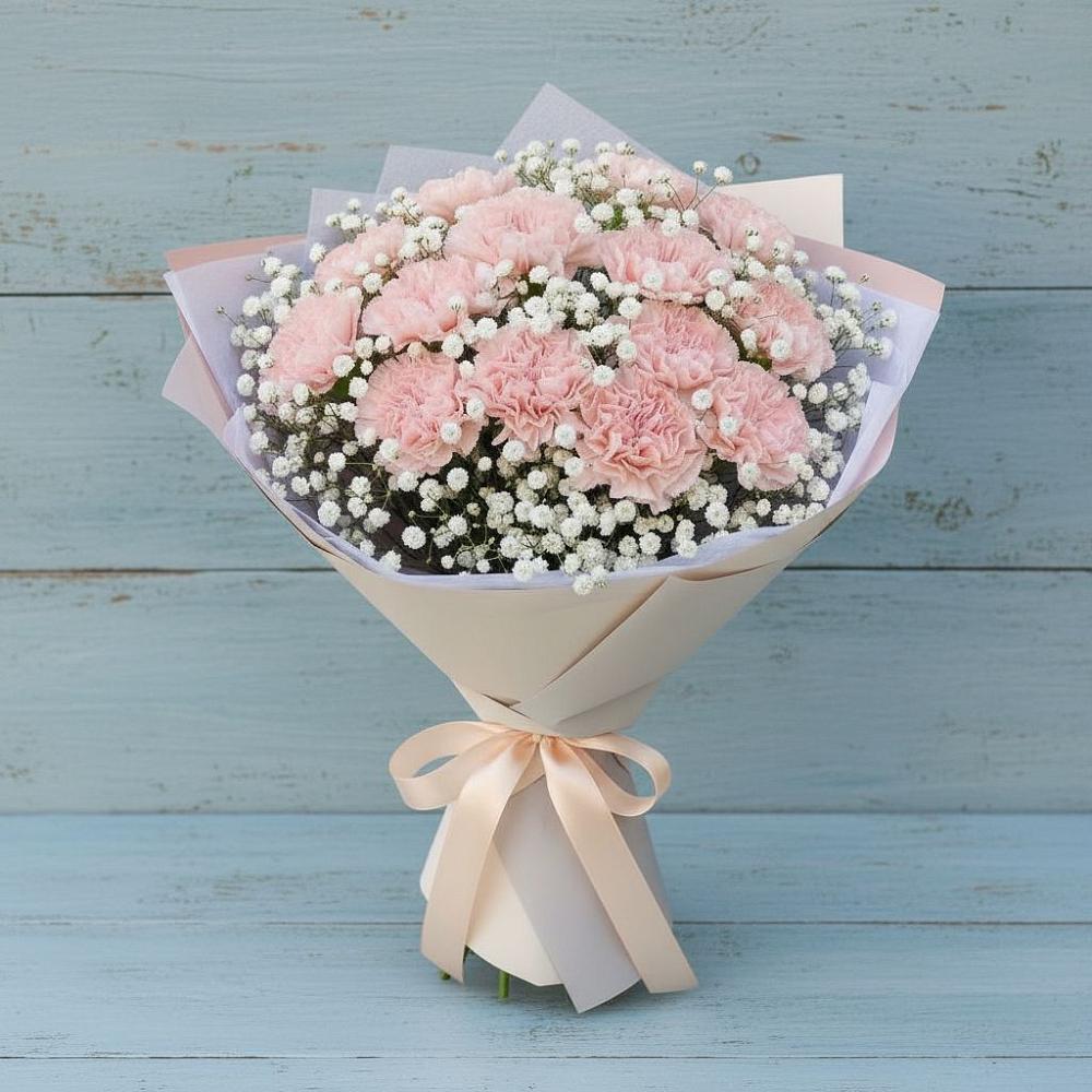 Букет цветов из: Гвоздики в Ивантеевке Саратовской области