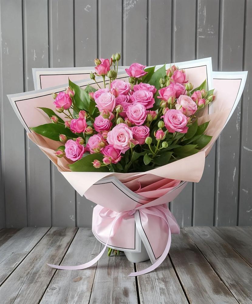 Букет Розовый кустик в Ивантеевке Саратовской области