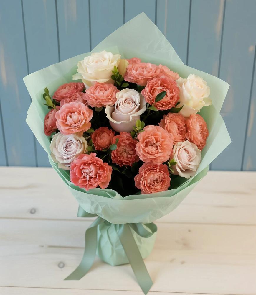 Букет цветов из: Розы в Ивантеевке Саратовской области