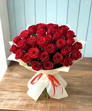 Букет 29 Красных роз в Ивантеевке Саратовской области